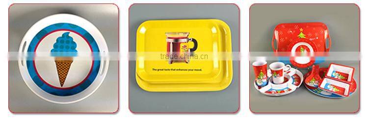 Economic bulk buy solid color pet bowl plastic round melamine feeder