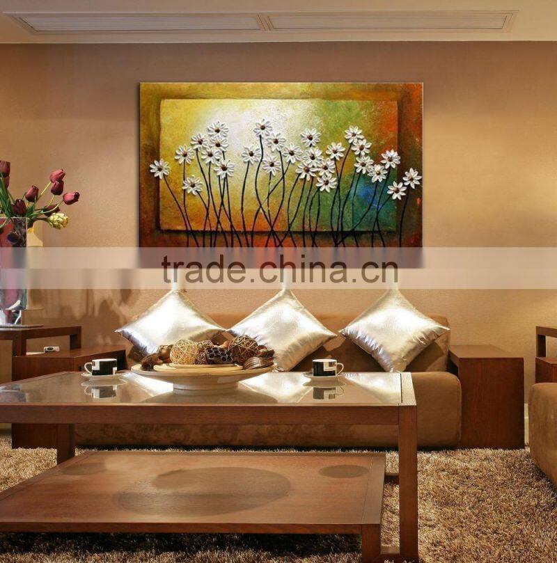2015 Original Design Outer Wall Decoration Modern Flower Painting
