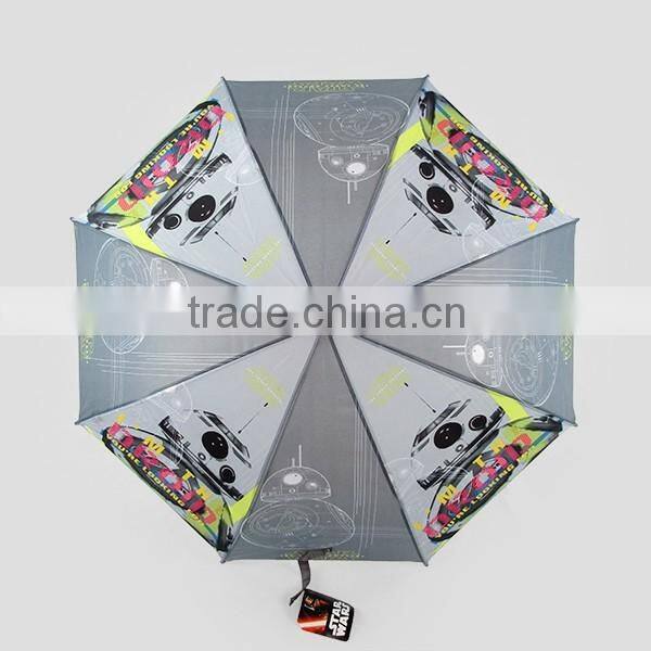cheap fiber heat transfer straight kids umbrella