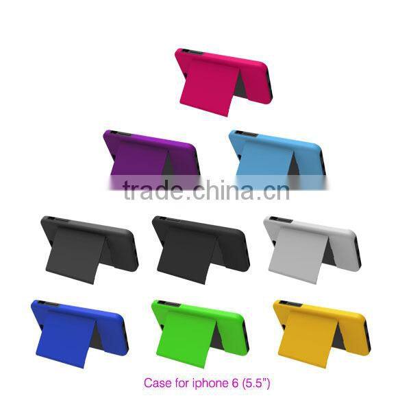 Unique design with strong kickstand credit card case for iphone 6
