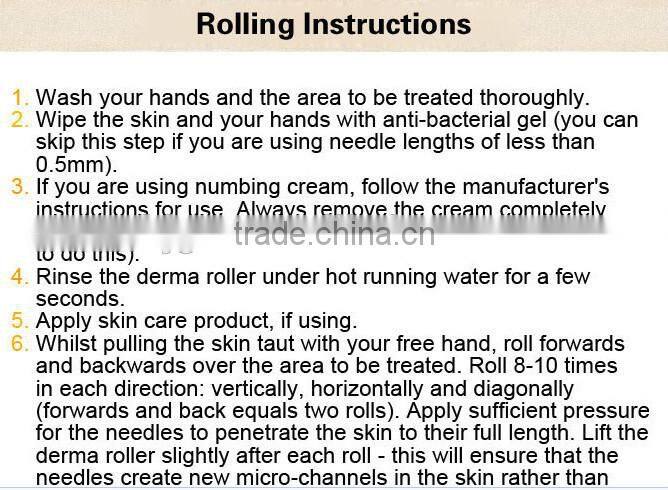 wholesale manufacture GTO microneedle 540 derma roller