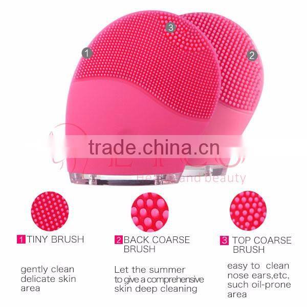 CE ROHS Silicone Facial Cleansing Brush electric face scrubber sonic facial brush head As Seen on TV