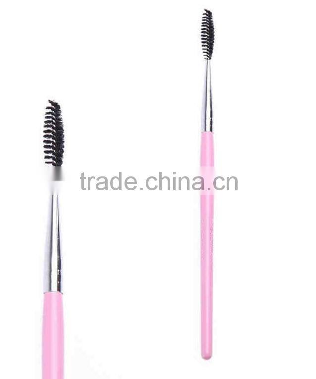 1pcs Pink Wood Eyelash Brush Mascara Brush