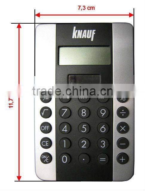 good quality cheap office gift 8 Digits flat dual power electronic Calculator