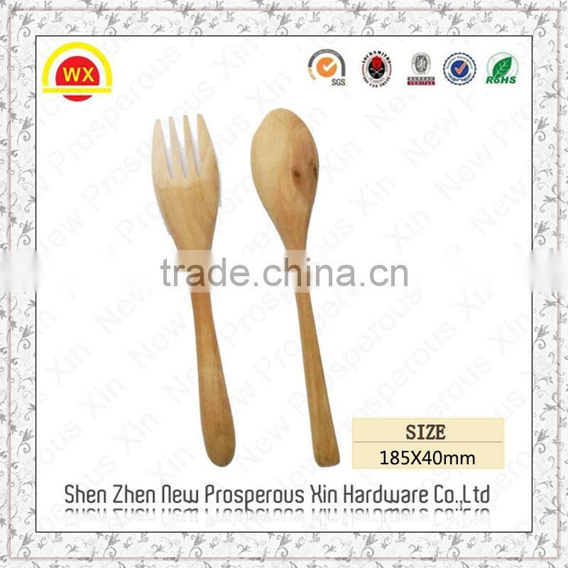 Custom children tableware small disposable wooden cutlery