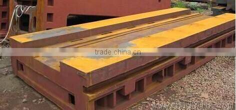 iron casting workbench for machining machine