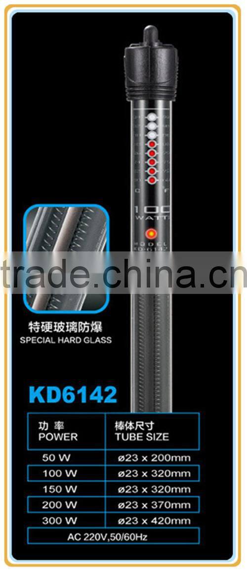 Fully Dural-Digital Heater Subemersible Aquarium Glass Heater with 100W