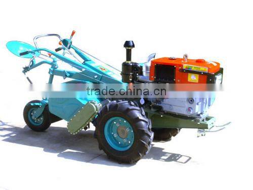 farming TILLER with plough WALKING TRACTOR