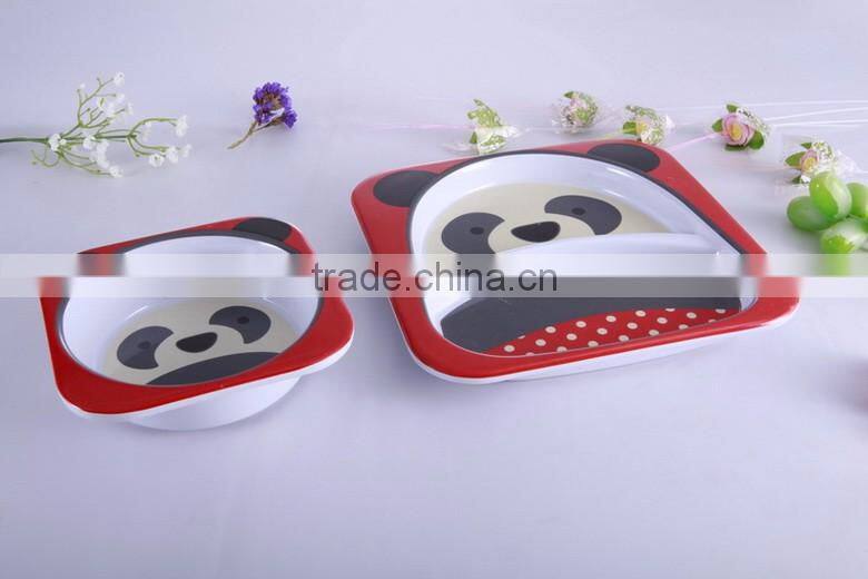 Safety Animal Printed Melamine tableware for Kids