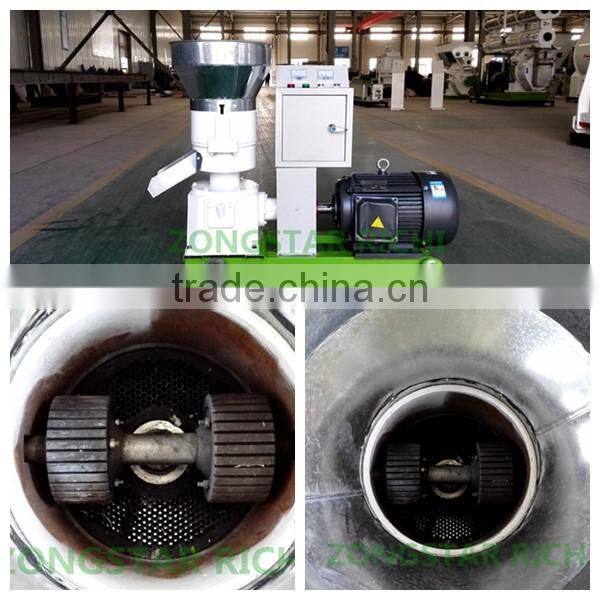 Small Cpacity Flat Die Wood Pellet Machine For Homeuse