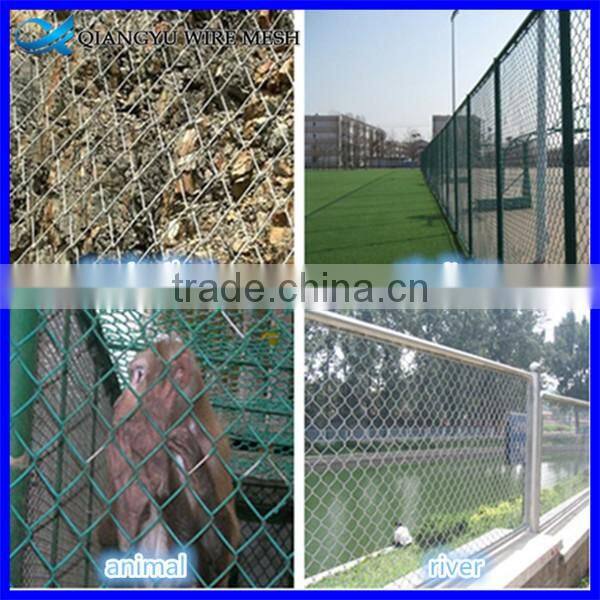 galvanized pvc coated chain link fence netting