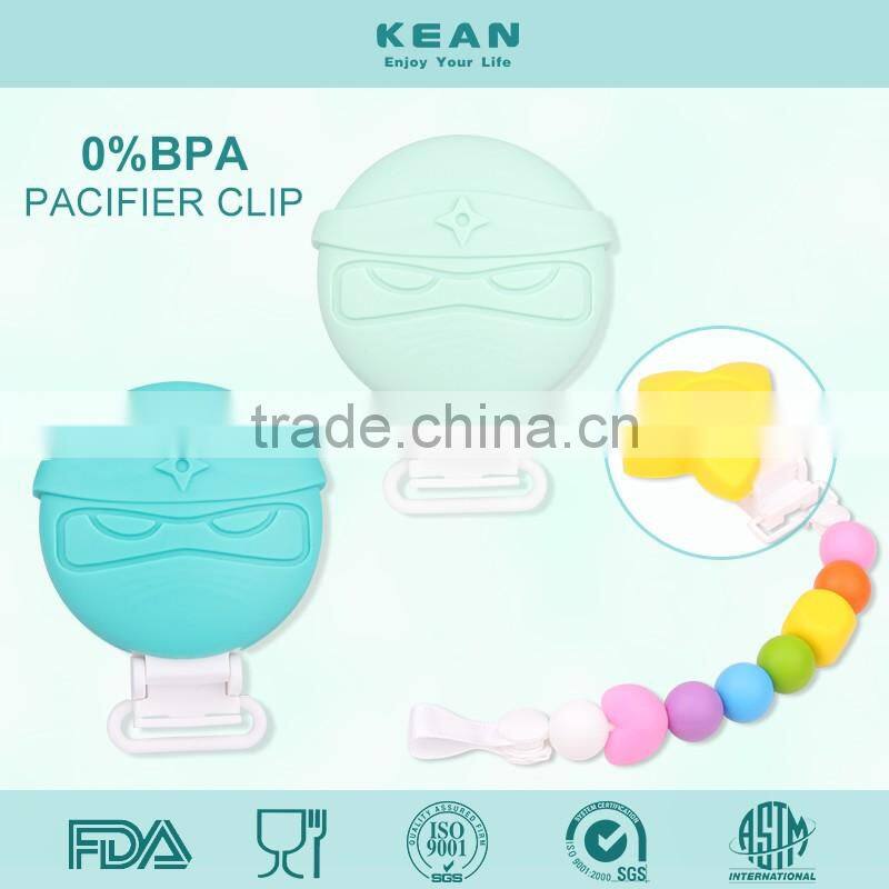 New design silicone baby product silicone baby pacifier clamp