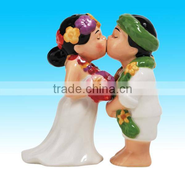 ceramic head painted valentine bear toy for sale