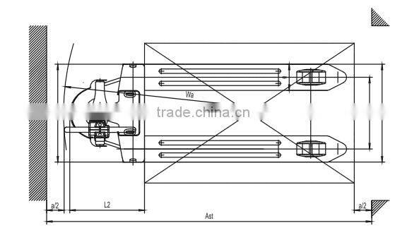 China hot sale 1500kg CE Semi electric pallet jack