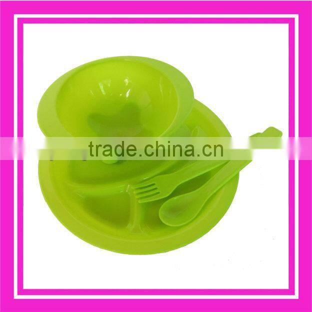 4pcs kids dinner set plastic