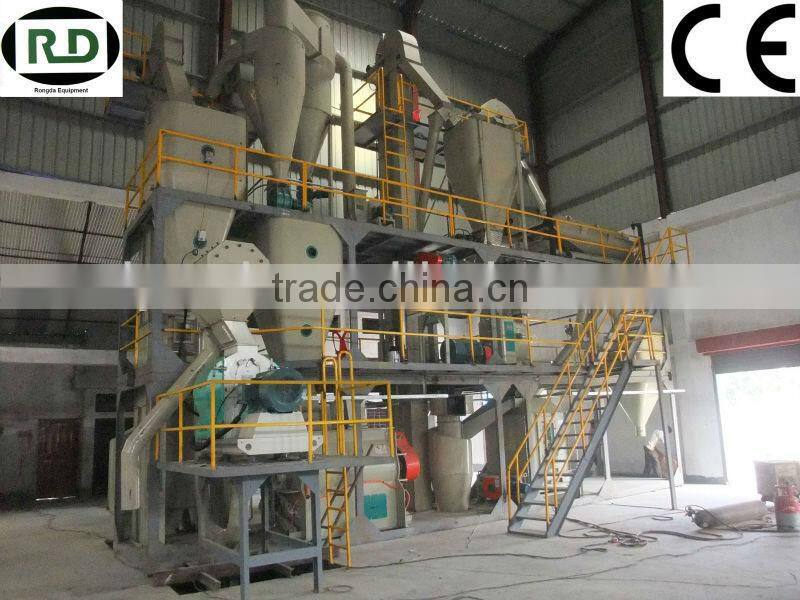 China high quality poultry feed pellet line CE GOST SGS certificate