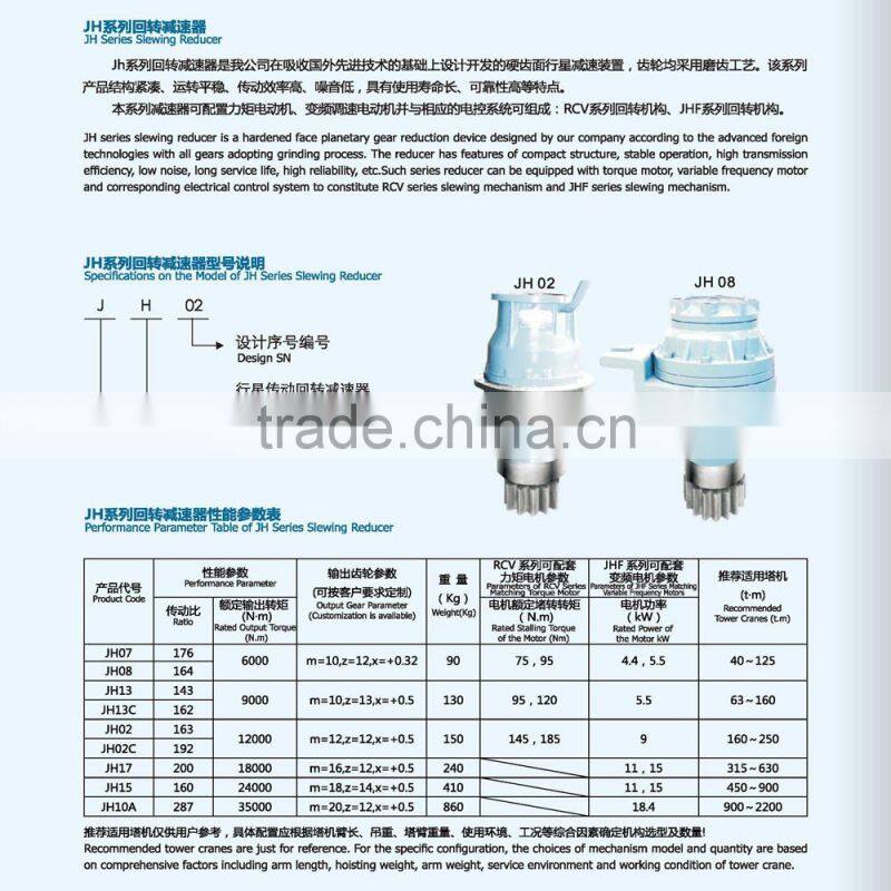 slewing reducer for tower crane(1:163)