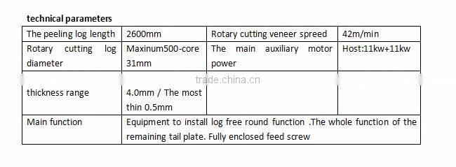 YM260-A CNC Spindless rotary cutting machine made in china