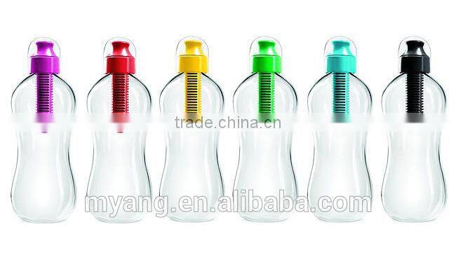 USA design Water Bottle With Filter Sport Water Plastic Bottle Active Carbon Filter Bottle/ Recycle carbon water filter bottle