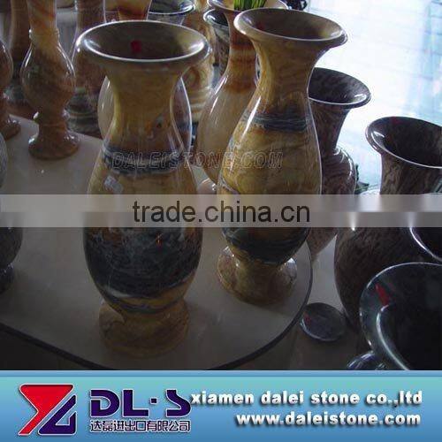 Natural stone flower vase