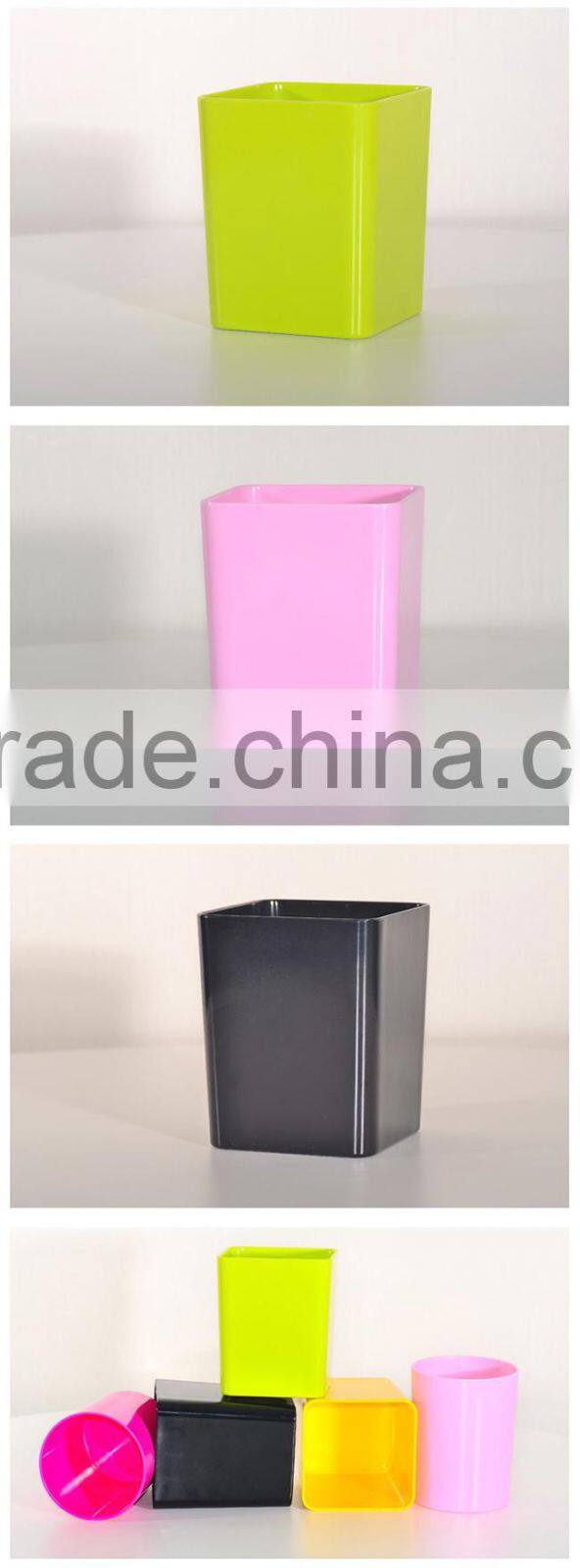 Plastic product 5 inch colorful rectangular plastic planter