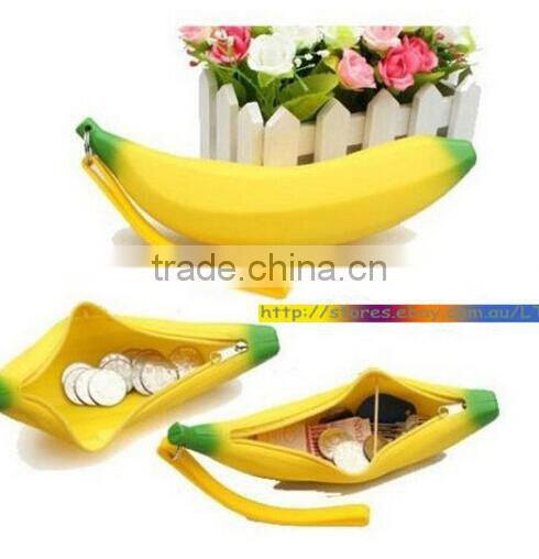 Banana Shaped Silicone Coin Purse&Silicone Clip Purse&Silicone Stocking Filler