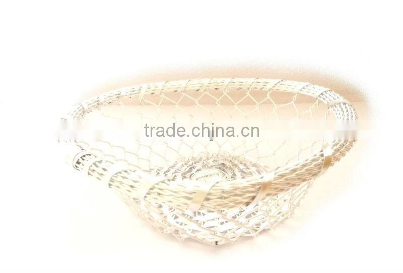 Kitchen Table Handmade Golden Metal Basket