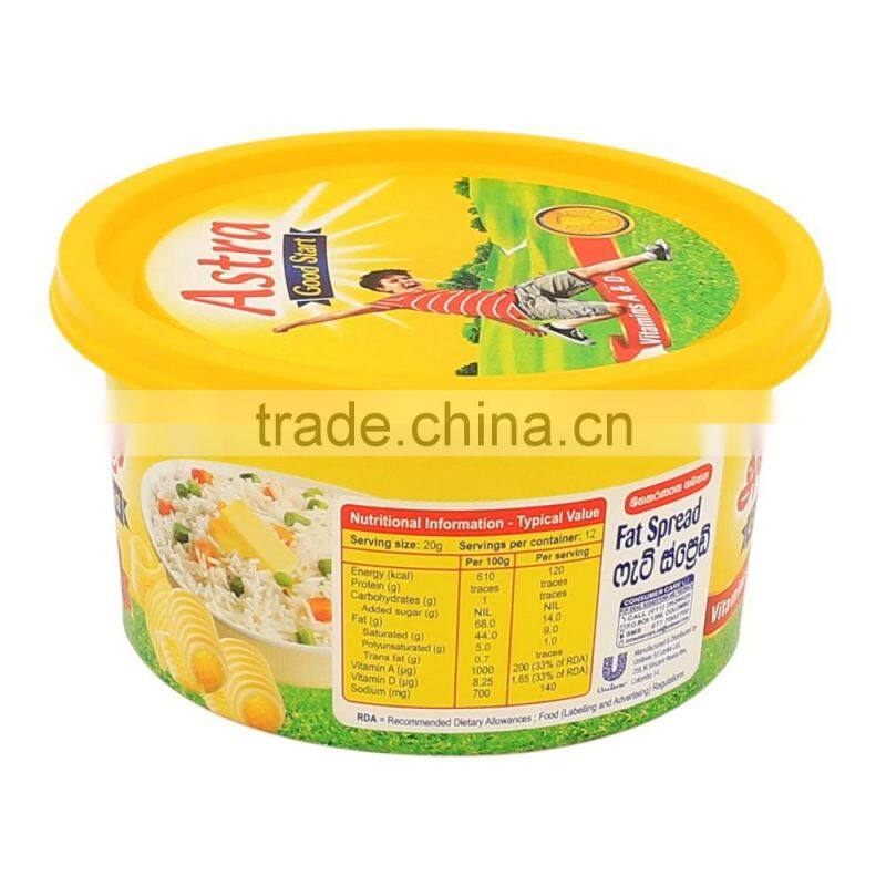 250ml IML plastic butter cups,Food Packaging Container, Dairy Packaging Box with Logo.