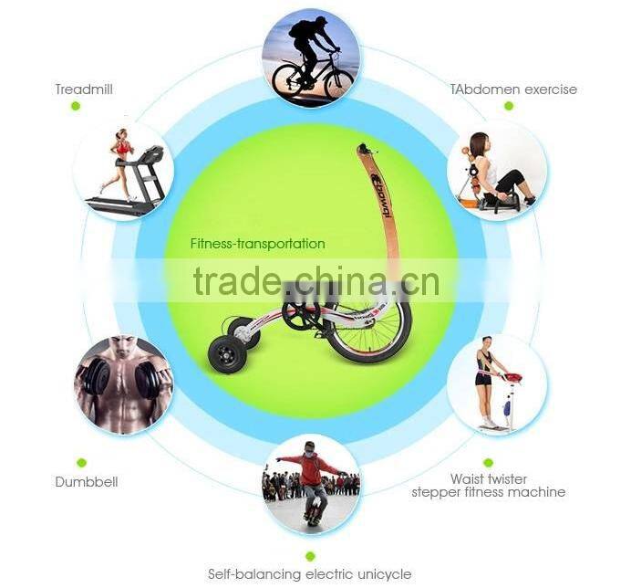 No Seat Fitness Folding Bike, Exercise Sports Car Ride, Weight Loss Outdoor Pedal Bicycle For Wholesale