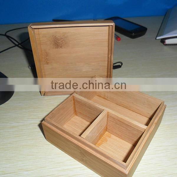 Customize Upscale Square Bamboo Ornaments Storage Box, Crafts Storage Package Boxes