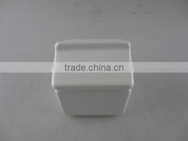 porcelain sugar can with house shape design