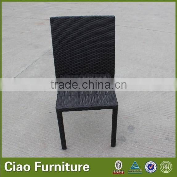 garden Stackable rattan chair for lunch dining chair