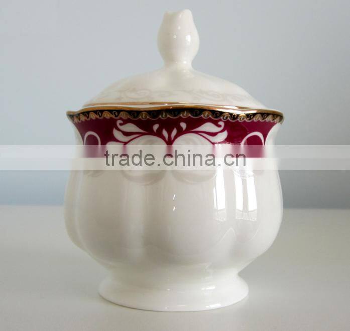 Porcelain tea sets High quality bone china coffee cups set ceramic coffee cup and saucer wedding gift 17pcs tea set