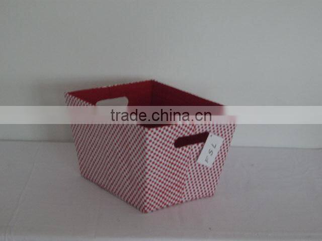 3 pieces paper basket with handle
