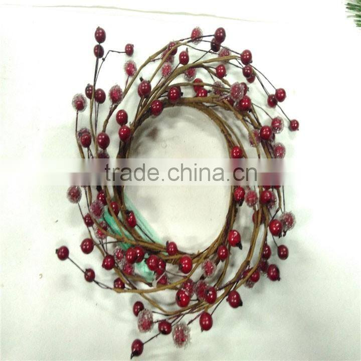 Being wholesale factory outlet candle rings Christmas wreath for home decoration