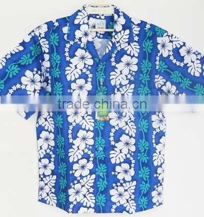 cotton short sleeve travelling casual hawaiian shirts
