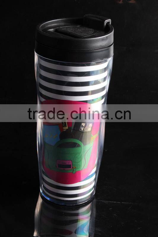 Premium Travel Mug Color Changing Plastic Tumbler