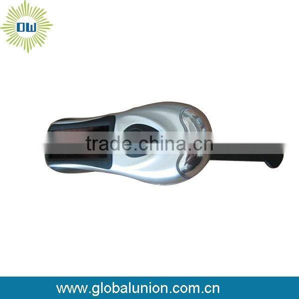 LED rechargeable Solar dynamo flashlight