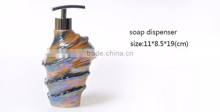 Hand painting pearl glaze conch bathroom fittings accessories