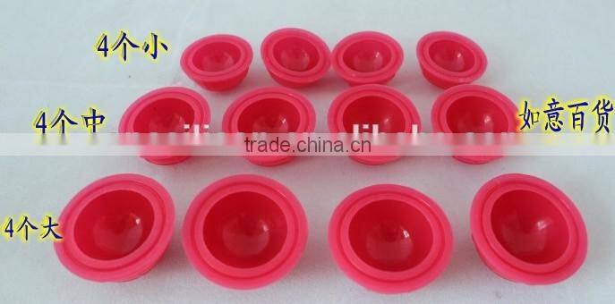 Hot Sale Traditional Chinese silicone Cupping Set|Massage Therapy Suction Apparatus silicone Cupping