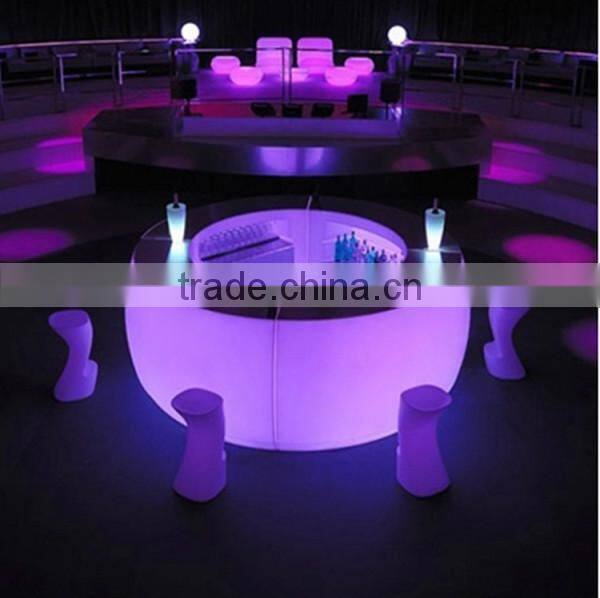 Outdor Party Used Waterproof LED Illuminated Bar furniture Set counter