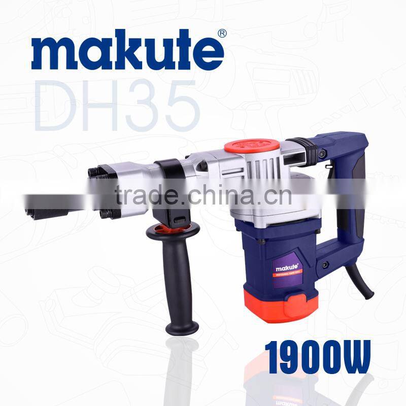 Powrer tool 65mm 1900w electric demolition hammer MAKUTE DH35
