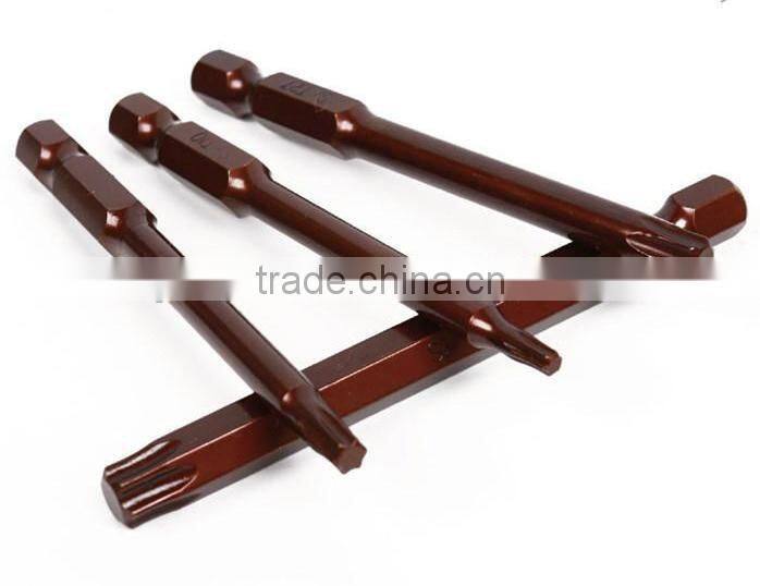 4pcs/set S2 Drill Bits Screwdriver Set Star torx hex wrench T8 T10 T15 T20