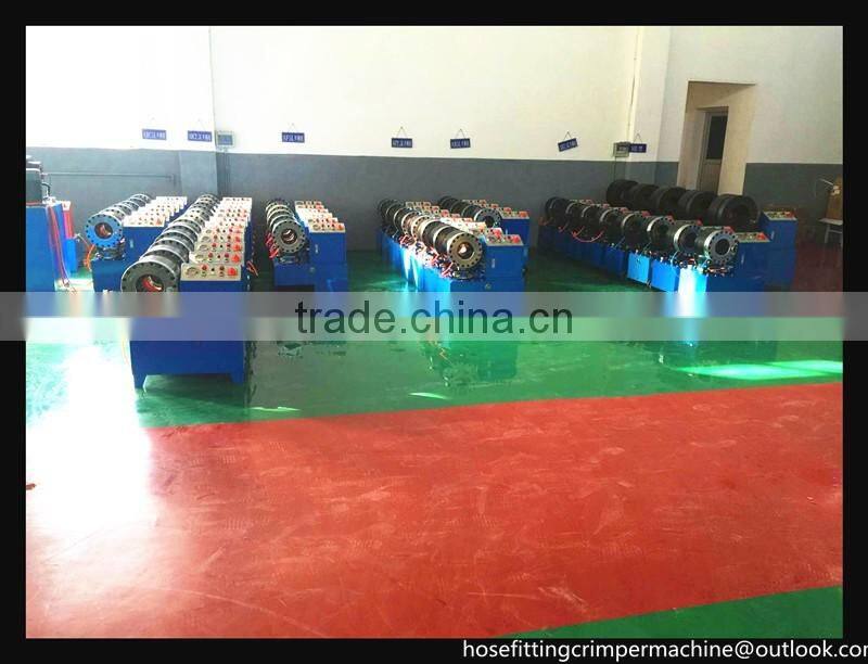 1/4" 2" 4 wires semi-automatic wheel loader hose crimper machine