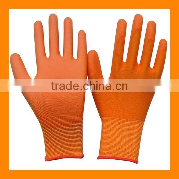 Cheapest PU Palm Fit Gloves Multi-colors Softtextile PU Glove Industrial Work Safety PU Coated Gloves