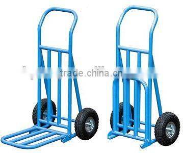 double pneumatic wheels steel hand trolley 250kg