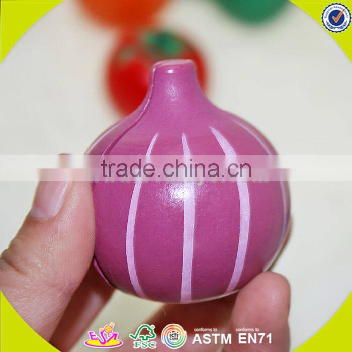 wholesale baby wooden fruit cutting toy, DIY kids wooden fruit cutting toy, role play children wooden fruit cutting toy W10B114