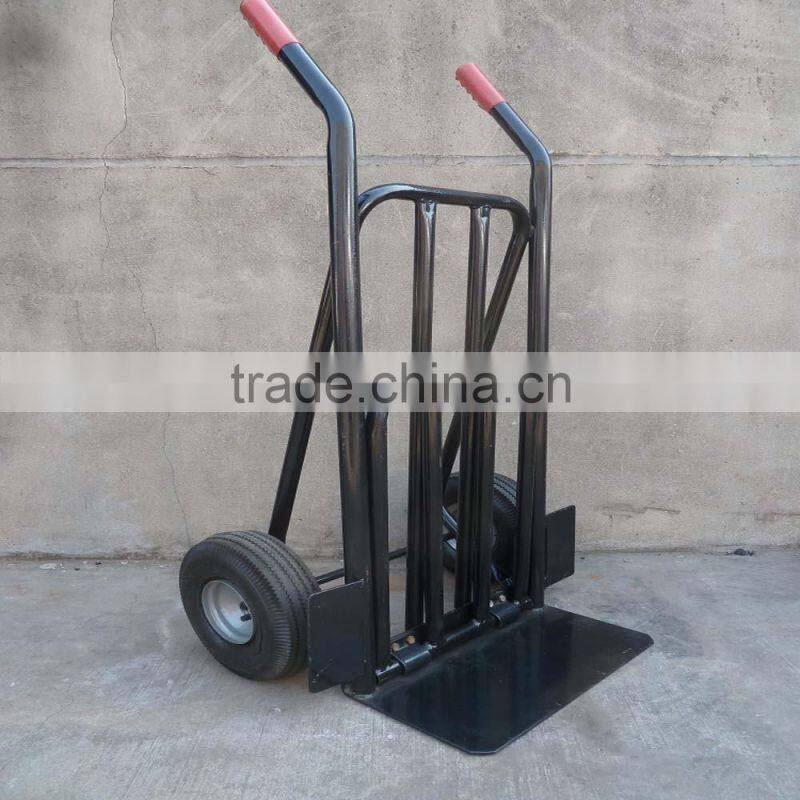 steel material heavy duty hand truck with removable extensive toe plate