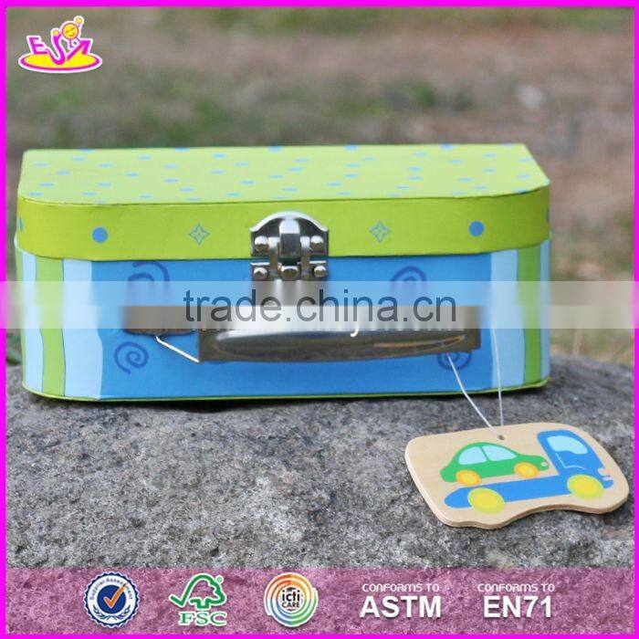2017 new design lovely wooden kids toy storage W08C172