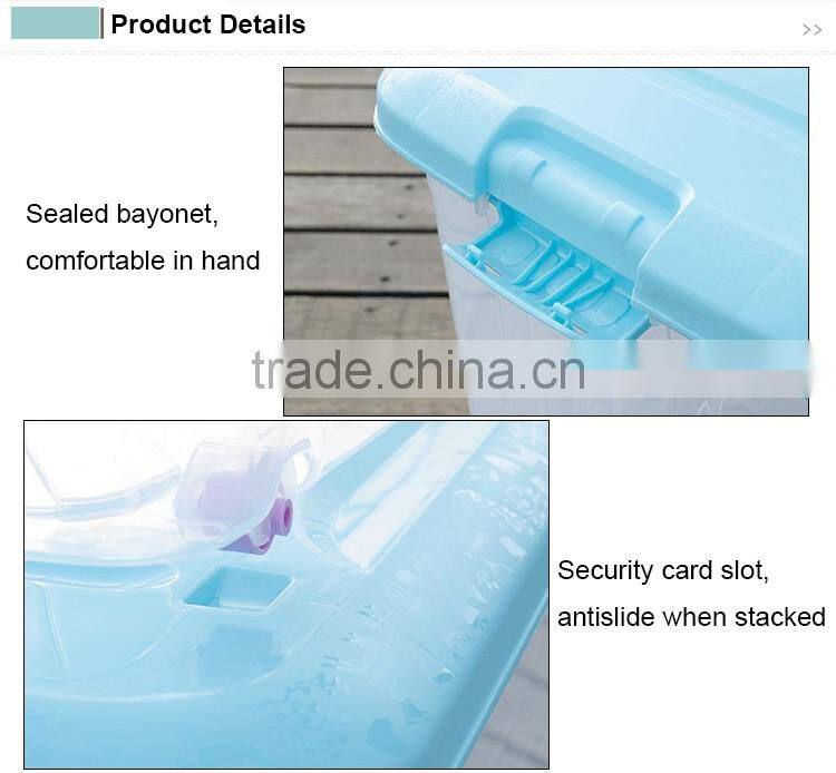 Large Capacity Multipurpose Plastic Storage Container with Wheels